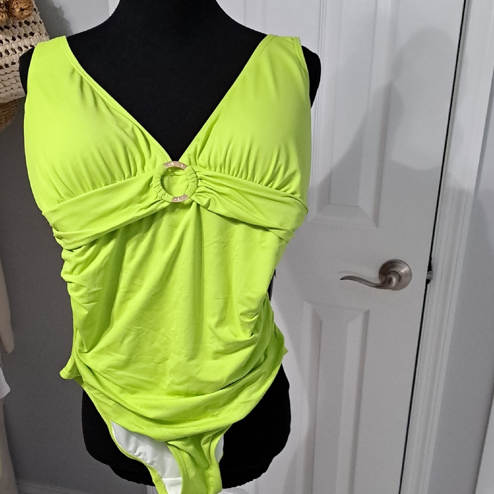 Michael Kors Lime Green Swimsuit